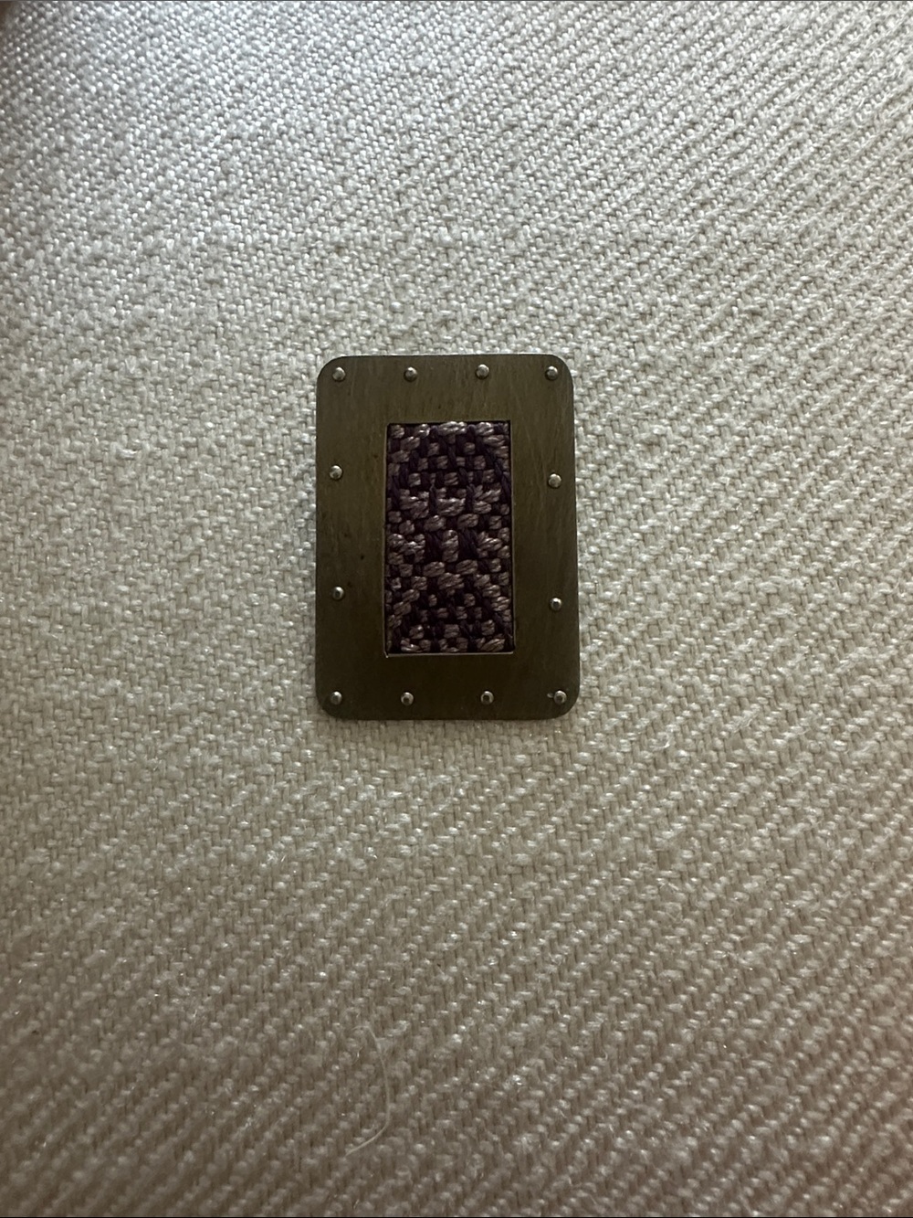 Purple Stitch Pin